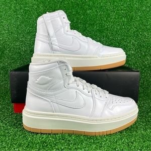 NEW UNRELEASED Air Jordan 1 Elevate High White Gum Platform Sneakers